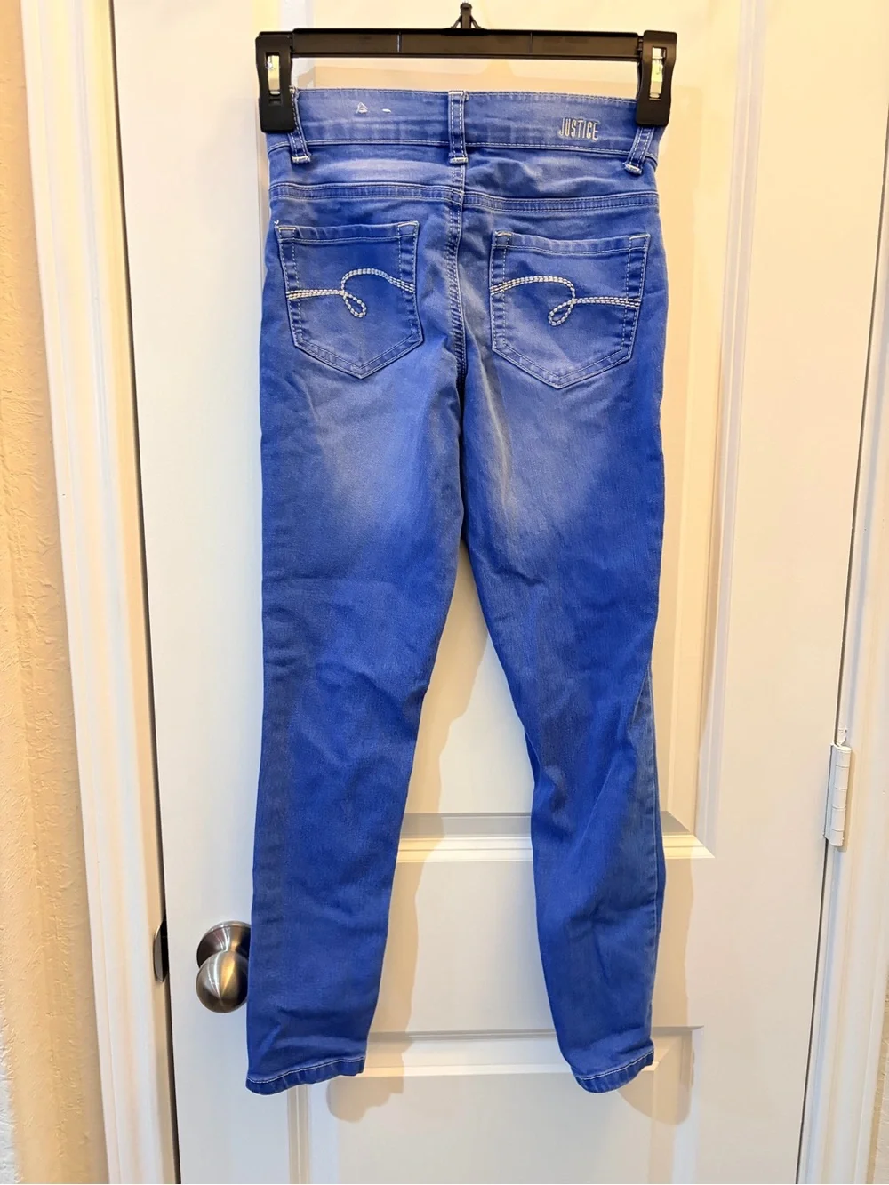 Justice Bright Blue Girls' Skinny Jeans Size 10